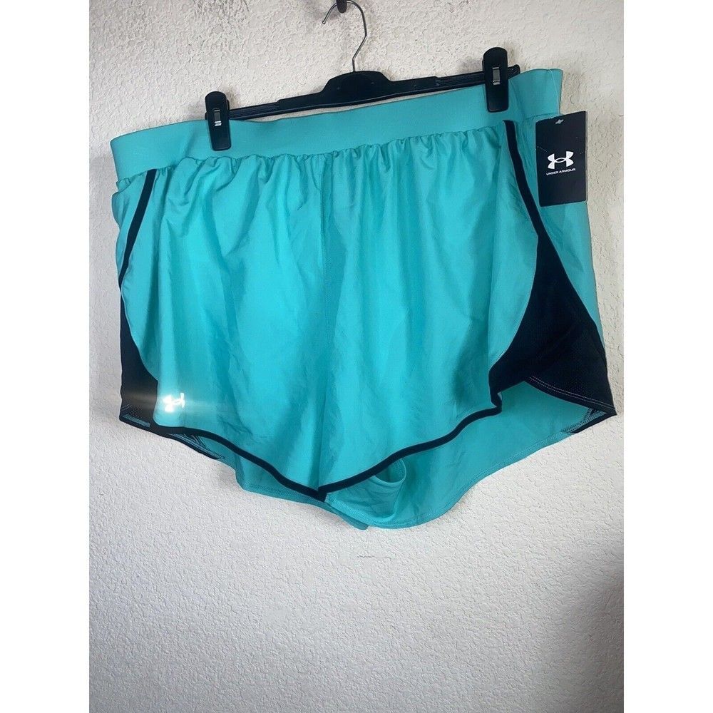 New Women shorts Under Armour Fly 2.0 Running Green Gym large liner train
